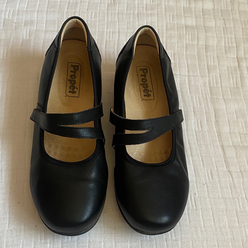 PROPET Black Double-Strap Mary Jane Comfort Shoes